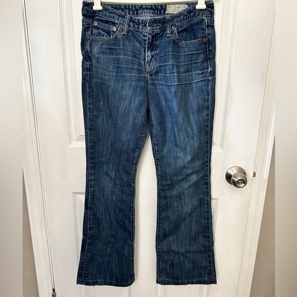Gap Denim Flare Blue Jeans Size 8 Long - Picture 1 of 9